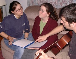 Nathalie, Maude, Christian